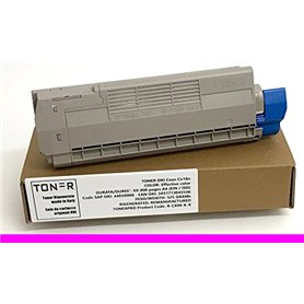 Toner OKI C612 C612n C612dn C 612 n dn - Magenta - 6000 pages - Code OKI 46507506 - EAN 5031713068389 - Régénéré Made in Italy