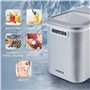 Arebos Machine à glaçons | Ice Cube Maker | 12 kg / 24 h | 10-15 minutes de production | 2 tailles de glaçons | Réservoir d'eau 