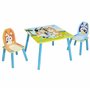 Bluey Ensemble 2 chaises pour Enfants, Multicolore, Table 43,5cm (H) x 63cm (W) x 63cm (D)