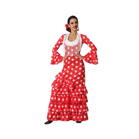 ATOSA déguisement danseuse flamenco rouge M