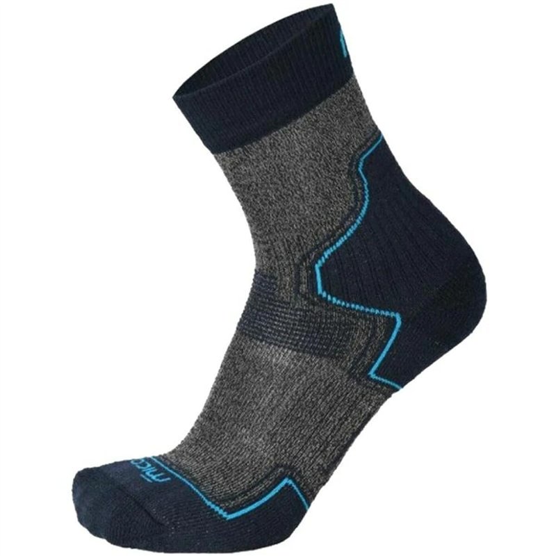 Mico Light Trekking Chaussettes courtes, Chaussette Foot, bleu, XL