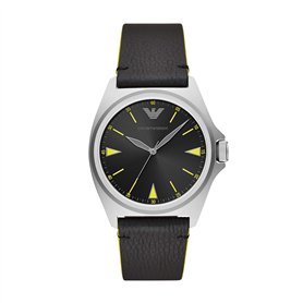 Montre Emporio Armani à trois aiguilles en acier inoxydable pour homme, AR11330