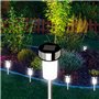 IDMarket - Lot de 20 bornes solaires à LED Lampes de Jardin à Planter