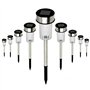 IDMarket - Lot de 20 bornes solaires à LED Lampes de Jardin à Planter