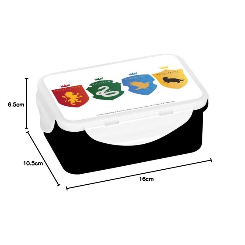 Image secondaire de Harry Potter Boîte à sandwich en polypropylène, noire, 16 x 10,5 x 6,5 cm