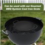 Onlyfire Poêle ronde en fonte Ø30,5 cm pour Weber Gourmet BBQ System 7421 | pièces de Rechange pour Weber 57cm Barbecue au Charb