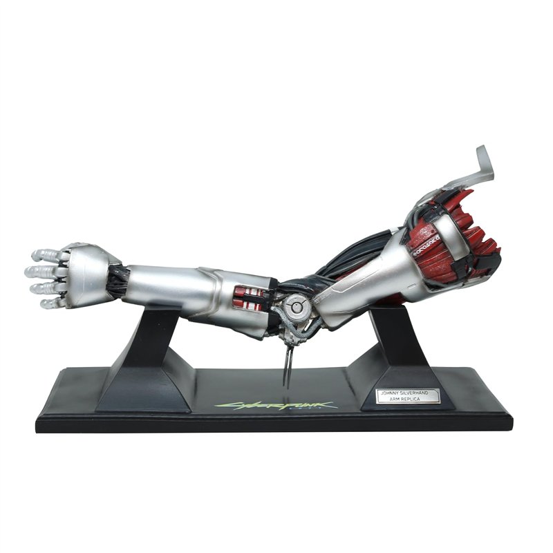 NEAMEDIA THE CHARACTER COMPANY Réplique 1/2 Bras Johnny Silverhand Cyberpunk 2077, Licence Officielle, Statue en Résine, 30cm, D