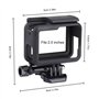 QIMEI-SHOP Cadre Boîtier Protection Compatible avec GoPro Hero7/(2018)/6/5 Coque Bordure avec Prise et vis Mobiles Amovibles Noi