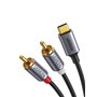 UGREEN Câble 2RCA USB C Audio Stéréo Adaptateur Type C Mâle vers 2RCA Mâle Y Auxiliaire Audio Câble Numérique Compatible avec Té