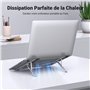UGREEN Support Ordinateur Portable Aluminium Ventilé 8 à 17,3 Pouces Laptop Stand Réglable en Hauteur sur 5 Niveaux Porte Pliabl