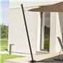 IDMarket - Lot de 2 mâts de Fixation pour Voile d'ombrage H.220 CM poteaux et Bases Acier