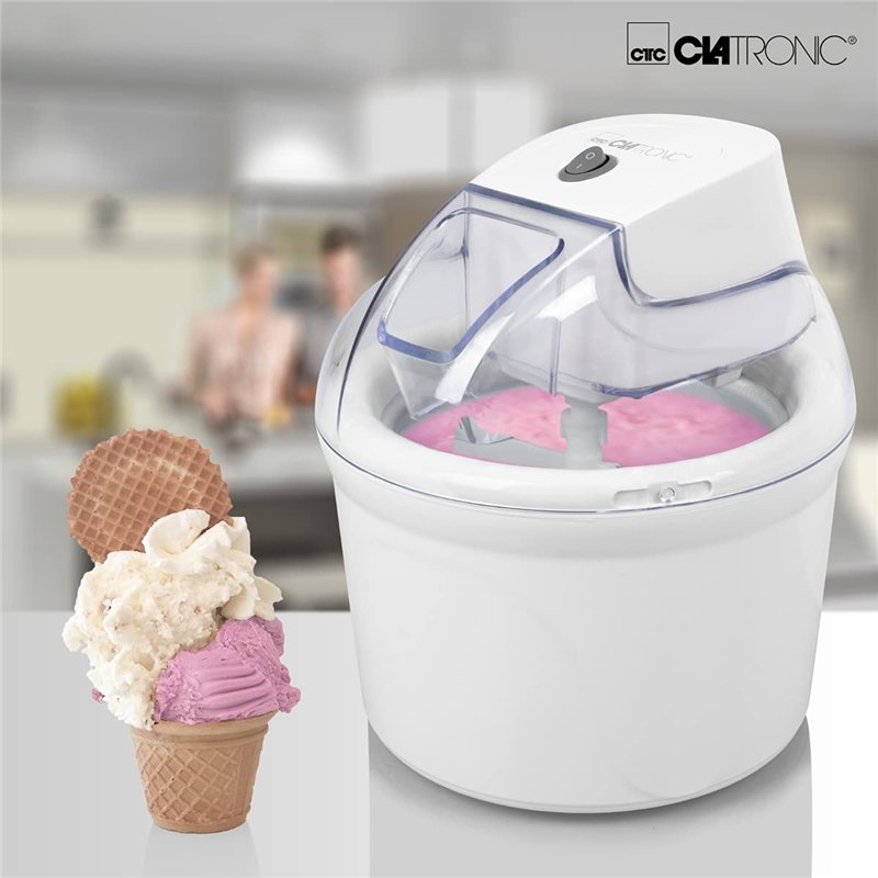 Image secondaire de Machine à glace Clatronic ICM 3764 pour crème glacée/sorbet/yaourt glacé/slush, pour la maison, entrepôt frigorifique, ouverture
