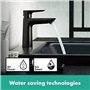 hansgrohe Talis E Mitigeur de lavabo 110 CoolStart sans tirette ni vidage, noir mat, 71714670