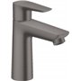 hansgrohe Talis E Mitigeur de lavabo 110, sans tirette ni vidage, noir chromé brossé, 71712340