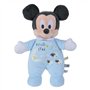 NICOTOY 6315872503 Disney Mickey, Peluche, 25 cm, Pyjama étoilé lumineuxm +0m