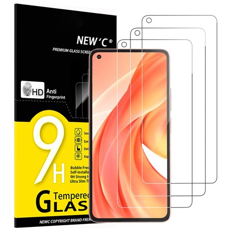 NEW'C Lot de 3, Verre Trempé pour Xiaomi Mi 11 Lite/Mi 11 Lite 5G, Film Protection écran - Anti Rayures - sans Bulles d'air -Ult