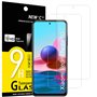 NEW'C Lot de 2, Verre Trempé pour Xiaomi Redmi Note 10, Note 10 5G, Xiaomi POCO M5s, Film Protection écran -Ultra Résistant (0,3