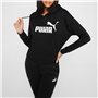 Puma Ess Cropped Logo Hoo Sweat-Shirt pour Femme, Femme, Maillot de survêtement, 586869-01, Puma Noir, S