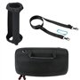 Khanka Dur Étui de Voyage +Silicone Housse Rigide Cas avec Bandoulière pour JBL Charge 5 Enceinte Bluetooth Portable Speaker.(No