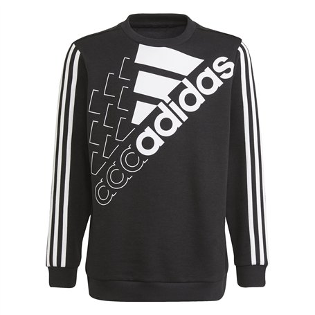 adidas Logo Sweat Maillot de survêtement, Noir/Blanc, 14 años Mixte bébé