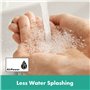 hansgrohe Mitigeur de lavabo Vernis Blend, hauteur sous bec 100mm, économie d'eau (EcoSmart), robinet lavabo avec tirette et vid