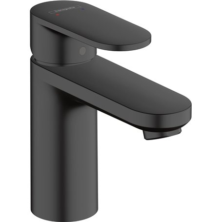 hansgrohe Vernis Blend Mitigeur de lavabo 100 sans tirette ni vidage, noir mat, 71580670