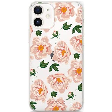 BABACO ERT Group Coque de téléphone Portable pour Apple Iphone 12 Mini Original et sous Licence Officielle Motif Flowers 014 Par