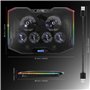 EMPIRE GAMING - Guardian S-C100 Refroidisseur PC Ordinateur Portable RGB Gamer - 6 Ventilateurs - Contrôleur LCD - 5 Hauteurs Ré