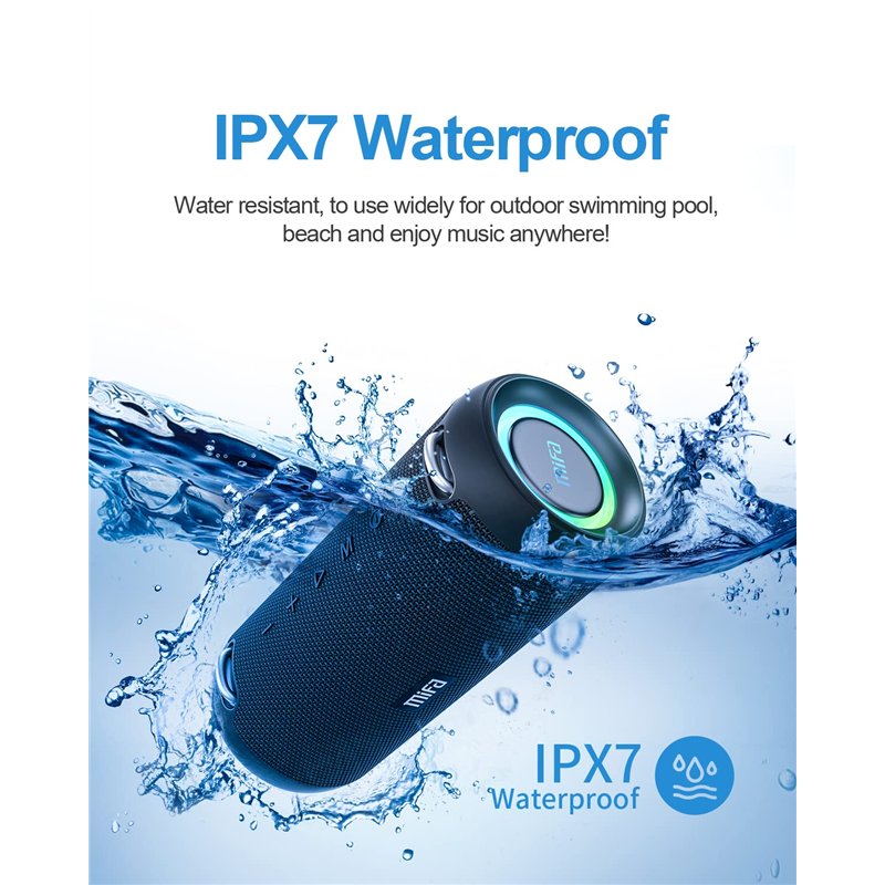 Image secondaire de MIFA Enceinte A90 Haut-Parleur Bluetooth 60W sans Fil IPX7 étanche 30 Heures de Lecture Carte Micro SD Véritable Chargement stér
