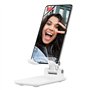 T'nB - Influence - Support Smartphone de Bureau Pliable - Blanc/Gris