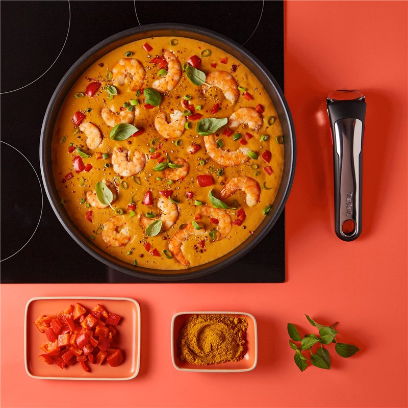 Image secondaire de Tefal Ingenio Preference Poêle 22 cm, Empilable, Acier inoxydable, Revêtement antiadhésif, Induction, Polyvalence, Gain de place