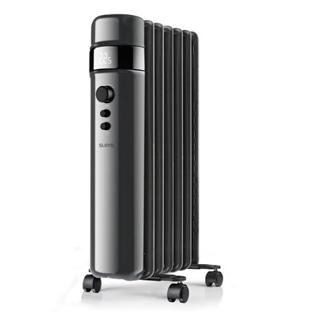 SUPRA OREA 2500 Radiateur à huile 1500 W, chauffage électrique, affichage numérique, température réglable, minuteur, jusqu'à 20 