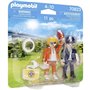 Playmobil 70823 Duo Secouriste et policière - City Action- L'Hôpital- Deux Personnages Petit Prix