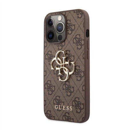 Guess GUHCP13L4GMGBR Coque de Protection pour iPhone 13 Pro / 13 6,1" 4G Big Metal Logo
