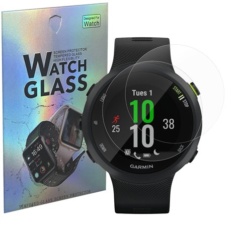 PHONILLICO Verre Trempé compatible Garmin Forerunner 55 / Forerunner 45 / Forerunner 45S [Lot de 2] Film Protection Ecran Montre