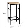 IDMarket - Lot de 4 tabourets de Bar Detroit Design Industriel