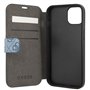 Guess GUBKP13S4GDBL Book Case 4G Stripe Étui de Protection pour iPhone 13 Mini Bleu
