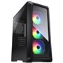 COUGAR GAMING | BOITIER PC GAMING | ARCHON 2 RGB NOIR - Inclus 3 ventilateurs ARGB - Verre trempé - Éclairage RVB - Refroidissem
