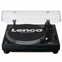 Lenco L-3818 Platine Vinyle à entraînement Direct - Platine Vinyle DJ - Pitch Control - 33 et 45 Tours - Préamplificateur stéréo