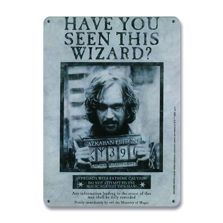 Logoshirt® Harry Potter - Sirius Black - Have You Seen This Wizard I Signe - Plaque en métal - Rétro I DIN A5 I Design original 