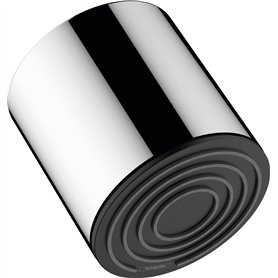 hansgrohe Pulsify S - Douche de tête avec 1 type de jet (PowderRain), Douche de pluie ronde (⌀ 105 mm), Pommeau de douche pour m