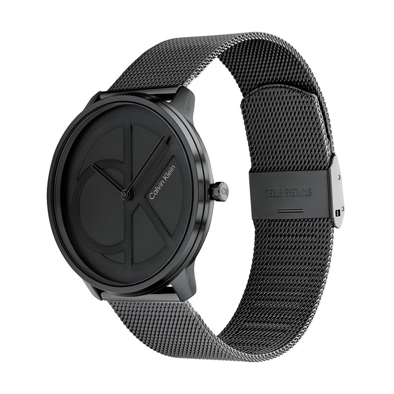 Image secondaire de Calvin Klein Montre Analogique à Quartz pour Homme et Femme Collection Iconic Mesh - 40MM avec Bracelet Milanais en Acier Inoxyd