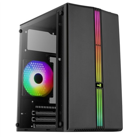 Boîtier Mini Tour Micro ATX Evo Mini RGB avec Panneau Vitré, Noir
