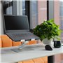 Amazon Basics Support ergonomique réglable pour ordinateur portable jusqu'à 17,3 pouces avec grille d'aération et réglage en con