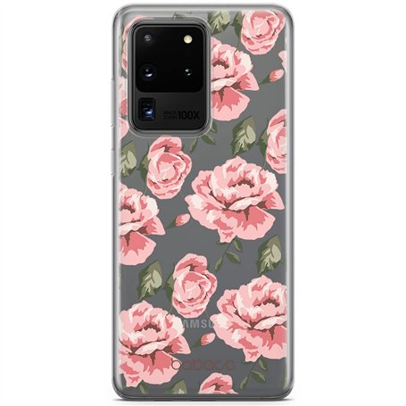 ERT GROUP Coque de Protection pour Samsung S20 Ultra Original et sous Licence Officielle Babaco Motif Fleurs 013 Parfaitement ad