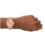 Armani Exchange - Montre à Trois Aiguilles pour Femme, Acier Inoxydable Recyclé à 50 % Au Moins, Couleur Or Rose, AX5581