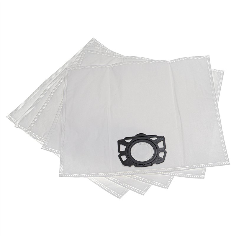 vhbw 5x Sacs remplacement pour Kärcher 4039784550339, 6.904-413.0 pour aspirateur - microfibres non tissées, 39cm x 24,5cm blanc