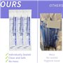 Lot de 50 Seringues de 1 ml Avec Capuchon, Seringue de 1 cc Scellée Individuellement Avec Embout Luer Slip Sans Aiguille Pour Re