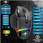 Spirit Of Gamer XPERT M800, Souris Gamer Sans Fil Rechargeable, 9 Boutons Programmables, Capteur Optique 10 000 DPI, 11 effets d