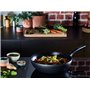 Tefal Hard Titanium On G28819 Poêle wok avec revêtement anti-adhésif et signal thermique à température de cuisson idéale pour to